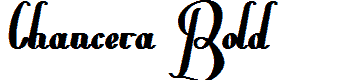 Chancera-Bold font
